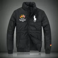 ralph lauren doudoune manteau hommes big pony populaire 2013 drapeau national allemagne noir